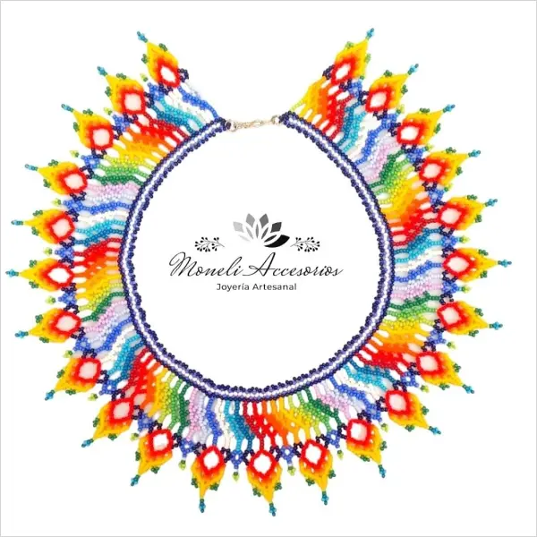 Collar Multicolor En Mostacilla
